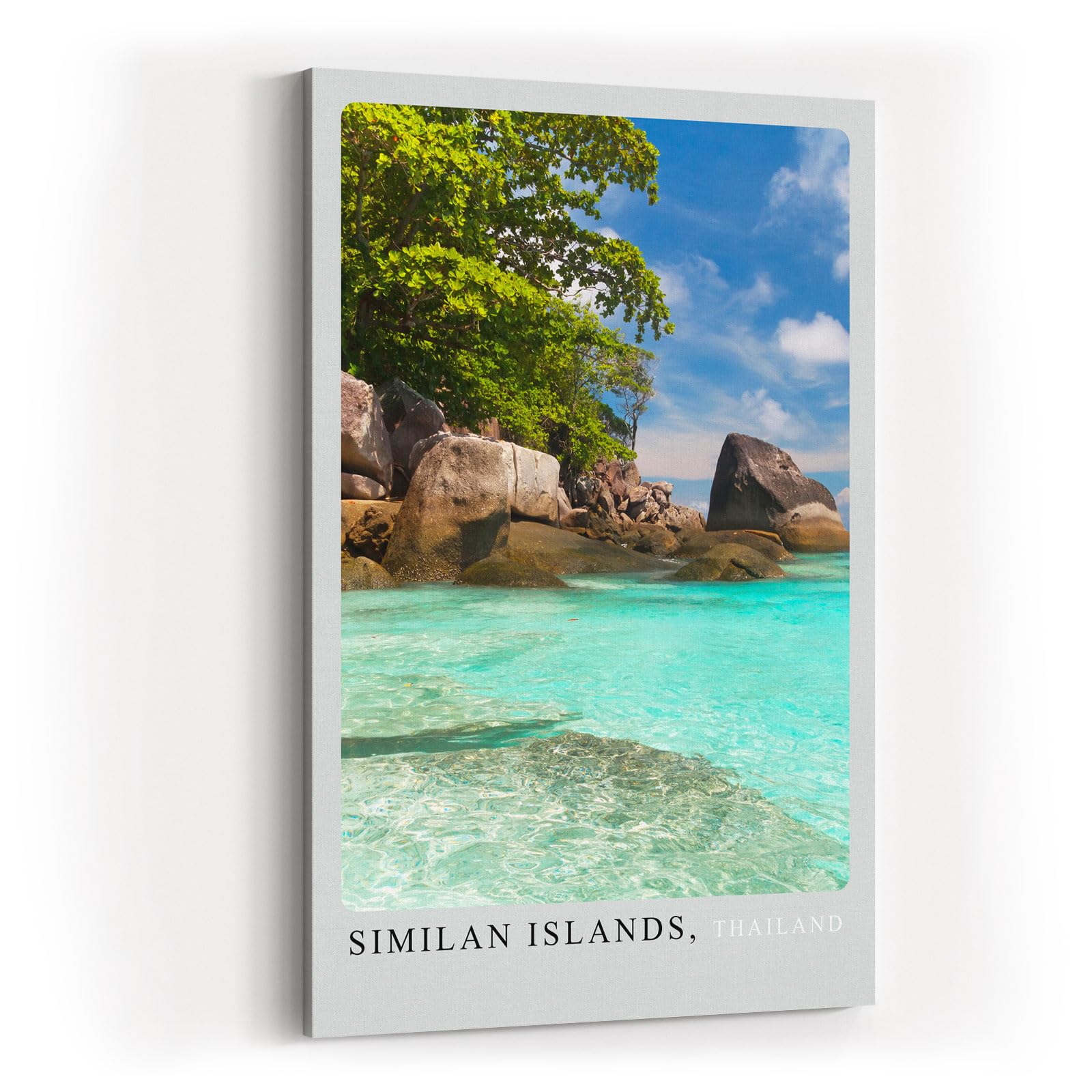 Paul Sinus Kunstdruck 40x60cm Similan Islands mit tropischer Küste in Thailand – Naturidylle am türkisblauen Wasser