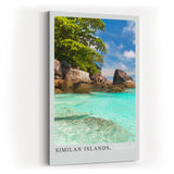 Paul Sinus Kunstdruck 40x60cm Similan Islands mit tropischer Küste in Thailand – Naturidylle am türkisblauen Wasser