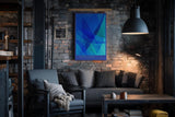 Paul Sinus Wandbild in 40x60cm Oceanic Layers – Abstrakte Tiefen in Blau für moderne Raumgestaltung