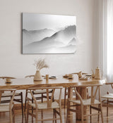Paul Sinus Wandbild 120x80cm Schwarze weiße Berglandschaft Berge Gebirge Fotokunst