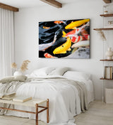 Paul Sinus Wandbild 120x80cm Koi Koiteich Zuchtkarpfen Farbenfroh Fische Teich