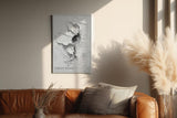 Paul Sinus Wandbild in 40x60cm Surface Wound Strukturiertes Wandmotiv mit sichtbarem Riss