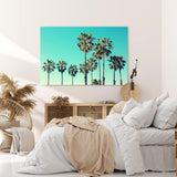 Wandbild 120x80cm Palmen Süden Sonnenschein Sommer Urlaub Paradies