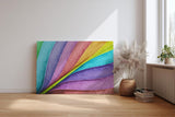 Sinus Art Wandbild 120x80cm Farbverlauf in leuchtenden Fächerformen – modern, verspielt und stilvoll