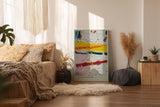 Paul Sinus Wandbild in 40x60cm Color Parade Abstrakte Komposition mit kräftigen Farbbalken und pastosen Strukturen