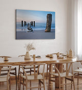 Paul Sinus Wandbild 120x80cm Meer Strand Horizont Harmonie Fotokunst Holzsteg