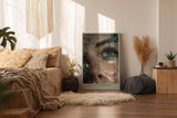 Paul Sinus Wandbild in 40x60cm Drowned in Wonder – emotionales Fotoporträt eines Auges unter Wasser für ausdrucksstarke Raumgestaltung