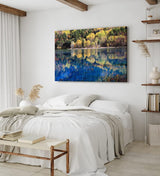 Paul Sinus Wandbild 120x80cm Bergsee Natur Wasser Bäume Sommer See