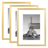 upsimples 3 Pack Bilderrahmen A4 Holz, Picture Frame Holz für Fotos, Bilder, Poster