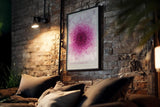 Paul Sinus Kunstdruck 40x60cm Blush Symmetry Rosafarbene Blüte in perfekter Anordnung Perfection in Pink Petals