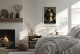 Paul Sinus Leinwandbild 60x90cm stilvolle Frau mit Sonnenbrille in ausdrucksstarker Lichtstimmung – kunstvolles Leinwandbild für moderne Raumgestaltung