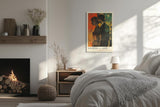Paul Sinus Leinwandbild 60x90cm Leinwandbild Whispers of Love romantische Kunst intime Eleganz stilvolle Ästhetik abstrakte Silhouetten