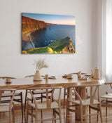 Paul Sinus Wandbild 120x80cm Cliffs of Moher Irland Klippen Meer Küste Sonnenuntergang
