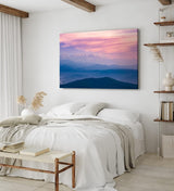 Paul Sinus Wandbild 120x80cm Berge Gebirge Bergkette Himmel Wolken Sonnenuntergang