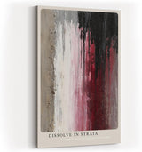 Paul Sinus Wandbild in 40x60cm Dissolve in Strata – Abstraktes Kunstwerk mit vertikalen Farbverläufen und grober Oberflächenstruktur