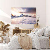 Paul Sinus Wandbild 120x80cm Berggipfel Schneegipfel Schnee Berge Gebirge