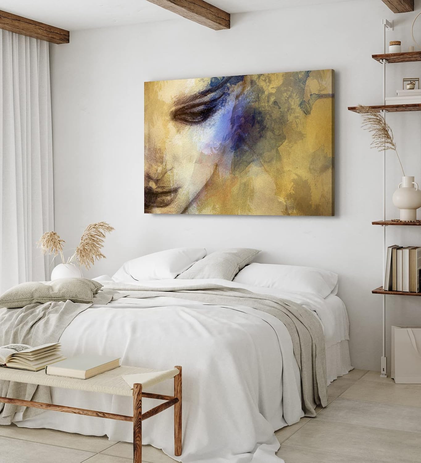 Paul Sinus Wandbild 120x80cm Junge Frau Porträt Kunstvoll Feminin Schönheit