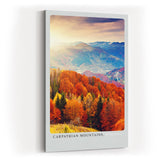 Paul Sinus Kunstdruck 40x60cm Carpathian Mountains im Herbst – Farbenprächtige Waldlandschaft aus Rumänien