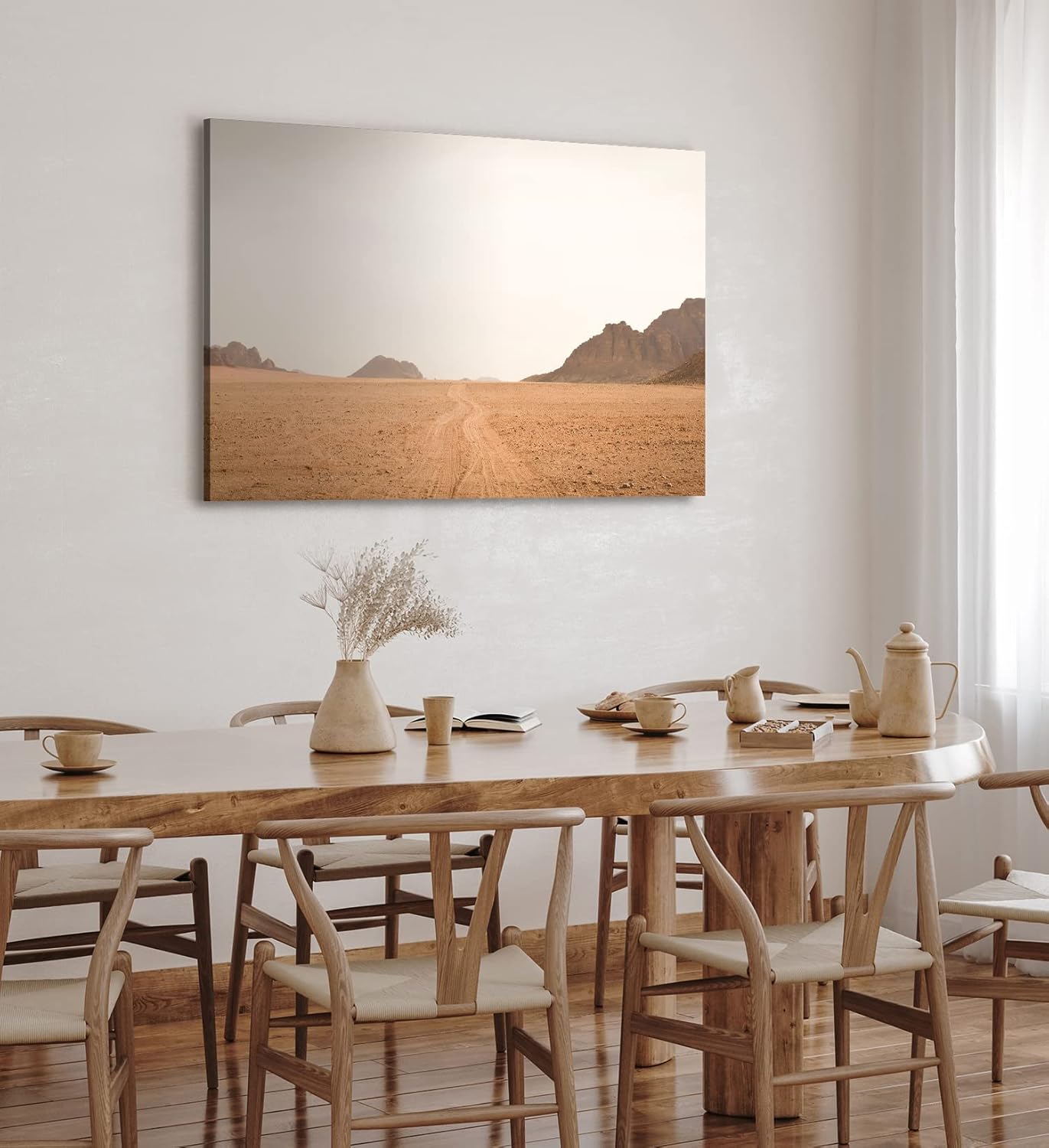 Paul Sinus Wandbild 120x80cm Wadi Rum Jordanien Wüstenlandschaft Berge Jebel Umm Ishrin