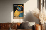Paul Sinus Wandbild in 40x60cm Tropical Nobility – farbintensives Porträt eines exotischen Vogels für ausdrucksstarke Raumgestaltung
