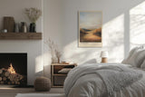 Paul Sinus Leinwandbild 60x90cm Toskana Idylle – Weite mediterrane Landschaft mit goldenem Licht und warmen Erdtönen