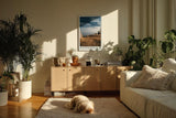 Paul Sinus Kunstdruck 40x60cm Beyond the Ridge mit felsiger Hochebene und weitem Himmel