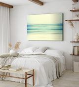 Wandbild 120x80cm Horizont Meer Abstrakt Pastelltöne Kunstvoll Dekorativ