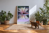Paul Sinus Kunstdruck 40x60cm Lotus Blume Wasser Spiegelung Ruhe Zen Meditativ Lotus Reflection
