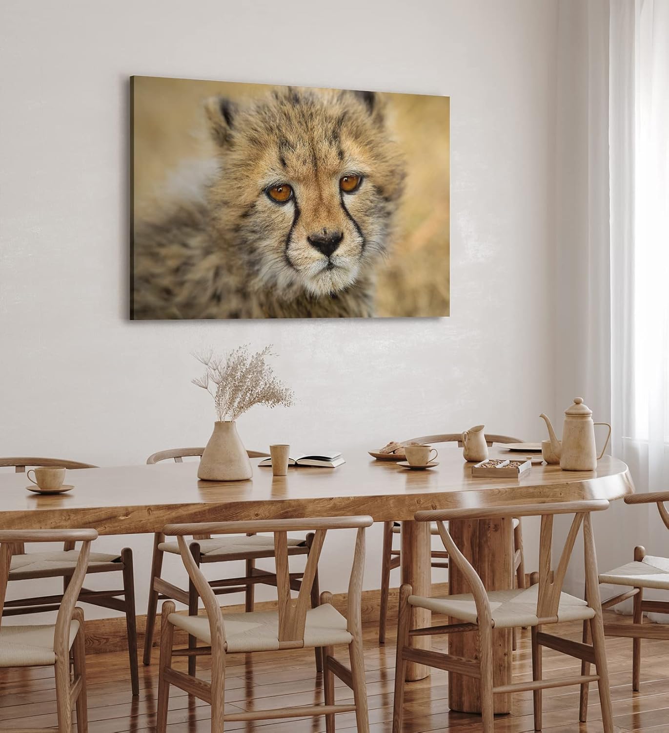 Paul Sinus Wandbild 120x80cm Kleiner Gepard Babygepard Katze Babykatze Tierfotografie