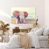 Paul Sinus Wandbild 120x80cm Elefant Stoßzähne Tierfotografie Afrika Safari