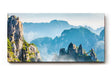 Sinus Art Wandbild 120x80cm Zerklüftete Bergformationen im Nebelmeer für eine ruhige und geheimnisvolle Raumwirkung