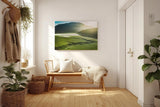 Sinus Art Wandbild 120x80cm Faszinierende Weite mit weichem Sonnenlicht und harmonischer Farbgebung