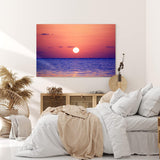 Paul Sinus Wandbild 120x80cm Sonnenuntergang Horizont Ozean Meer Abend