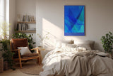 Paul Sinus Wandbild in 40x60cm Oceanic Layers – Abstrakte Tiefen in Blau für moderne Raumgestaltung