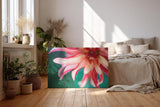 Sinus Art Wandbild 120x80cm Detailreiche Blütenaufnahme mit Bewegung und Leichtigkeit auf natürlichem Grund