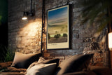 Paul Sinus Kunstdruck 40x60cm Val d'Orcia – Toskana-Panorama in goldenem Licht