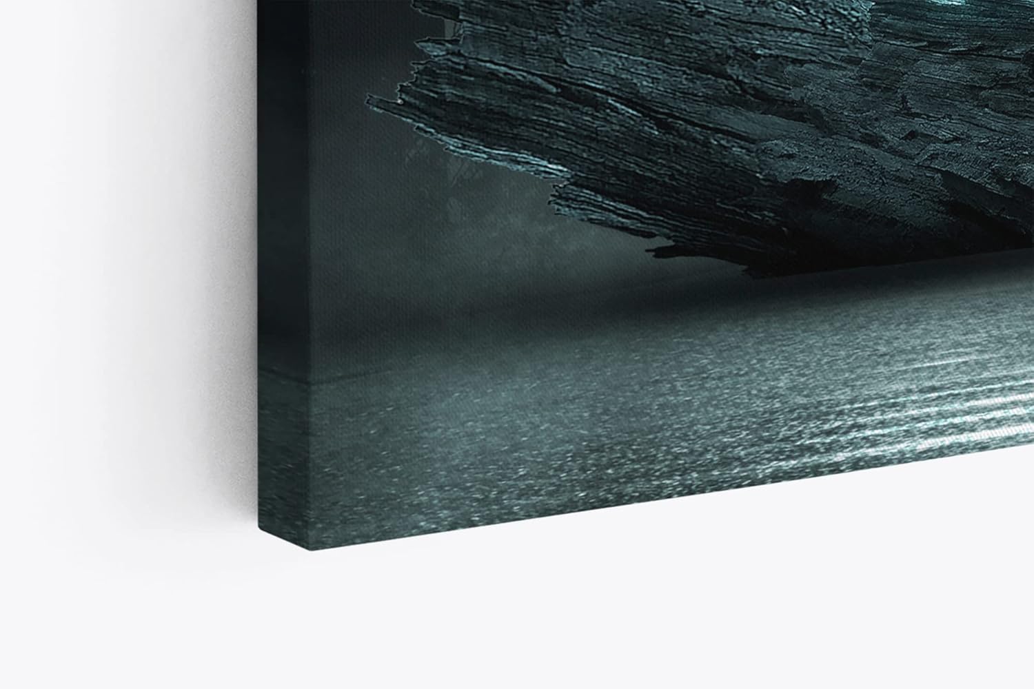 Paul Sinus Wandbild 120x80cm Vollmond Sternenhimmel Nacht Hirsch Finster