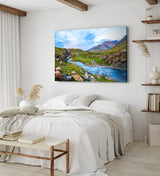 Paul Sinus Wandbild 120x80cm Bach in den Alpen Berge Berglandschaft Gebirge
