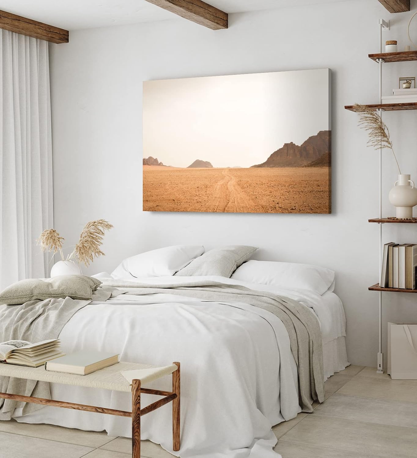 Paul Sinus Wandbild 120x80cm Wadi Rum Jordanien Wüstenlandschaft Berge Jebel Umm Ishrin