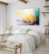 Paul Sinus Wandbild 120x80cm Fließende Farben Abstrakt Kunstvoll Dekorativ