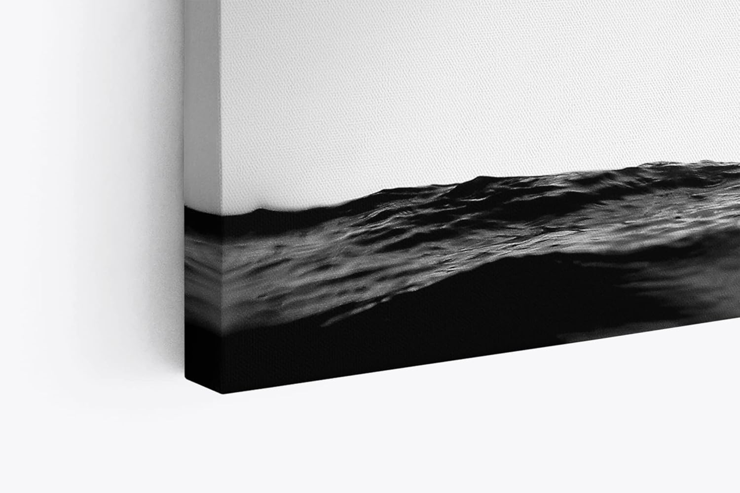 Paul Sinus Wandbild 120x80cm Surfer Surfbrett Schwarz Weis Ozean Wellen Fotokunst