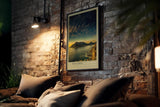 Paul Sinus Kunstdruck 40x60cm Hout Bay Südafrika – dramatische Küstenlandschaft im Sonnenuntergang