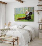Paul Sinus Wandbild 120x80cm Kleiner roter Panda Tierfotografie Süß Flauschig
