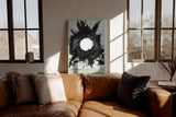 Paul Sinus Wandbild in 40x60cm The Impact – Ausdrucksstarke monochrome Kunst mit dynamischem Kreismotiv
