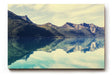 Sinus Art Wandbild 120x80cm Ruhiger Bergsee mit klarer Spiegelung und weiter Gebirgskulisse – beruhigend und inspirierend