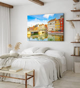 Paul Sinus Wandbild 120x80cm Kopenhagen Kanal Dänemark traditionelle Häuser