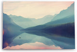 Paul Sinus Wandbild 120x80cm Alpensee See Alpen Berge Landschaft Bäume Natur