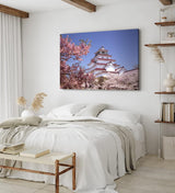 Paul Sinus Wandbild 120x80cm Burg Aizu-Wakamatsu Kranichburg japanisches Schloss Japan