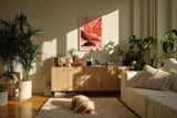 Paul Sinus Kunstdruck 40x60cm Pflanze Makro Rot Struktur Natur Tropisch Fire Bloom