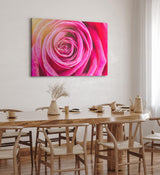 Paul Sinus Wandbild 120x80cm Rose Rosenblüte Rot Blume Blüte Kunstvoll Nahaufnahme